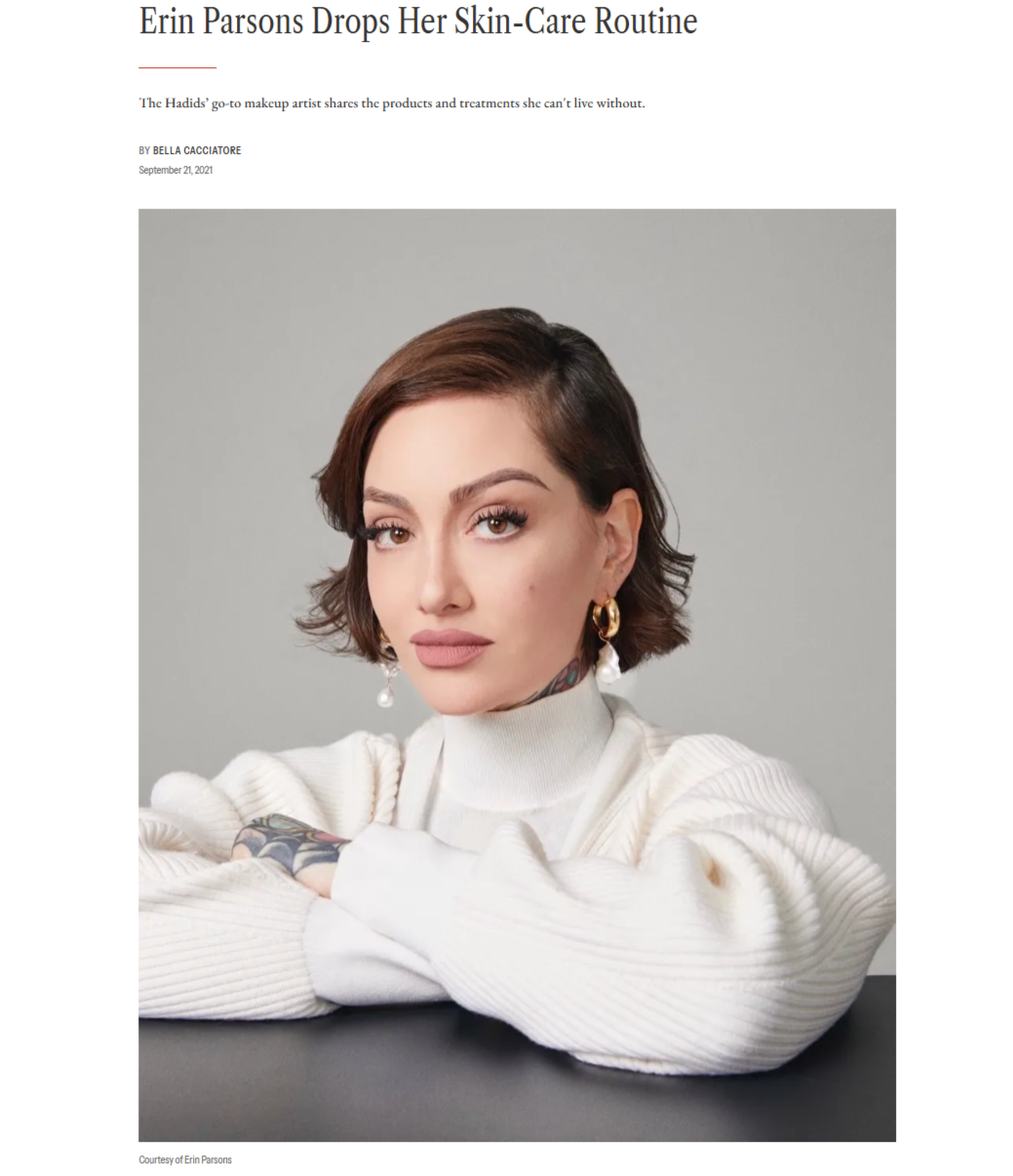 Erin Parsons Drops Her Skin-Care Routine