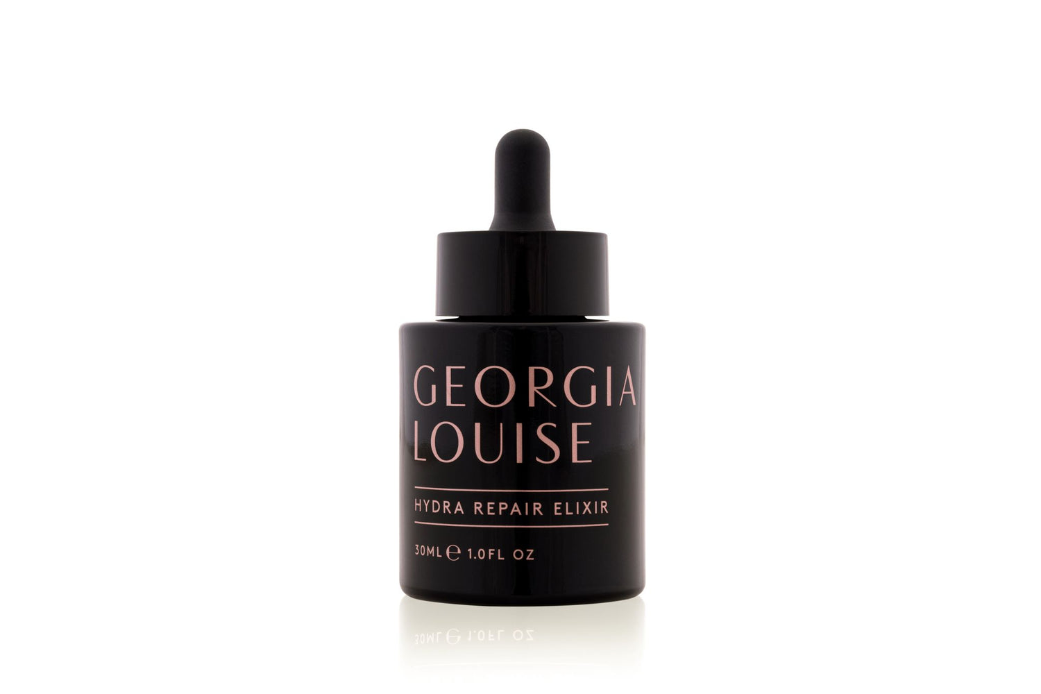 Bottle of Georgia Louise Hydra Repair Elixir with dropper