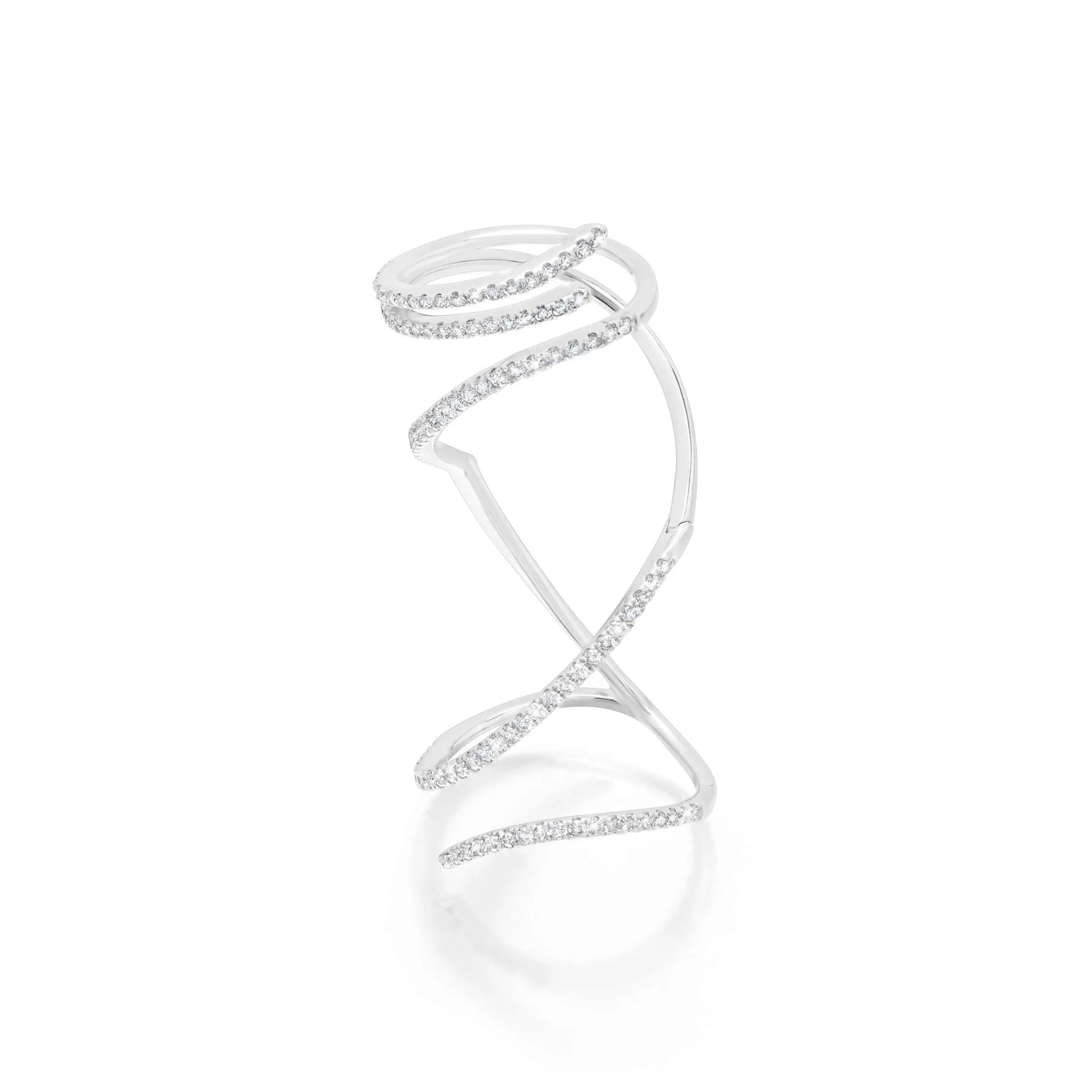 Gold &amp; Diamond Mega Swirl Ring