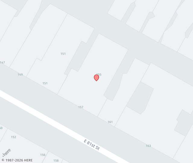 Location Map: 157 East 81st, 1c New York, New York 10021